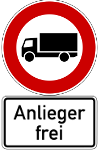 Lkw Verbot zwischen Rübenach und dem GVZ auf der L 125 (Anderbachstraße).