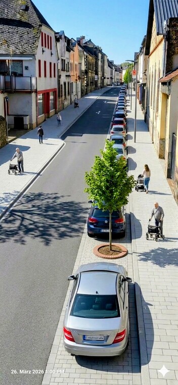 Aachener Straße als Einbahnstraße